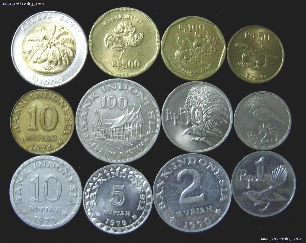 钱币--查看印度尼西亚12枚