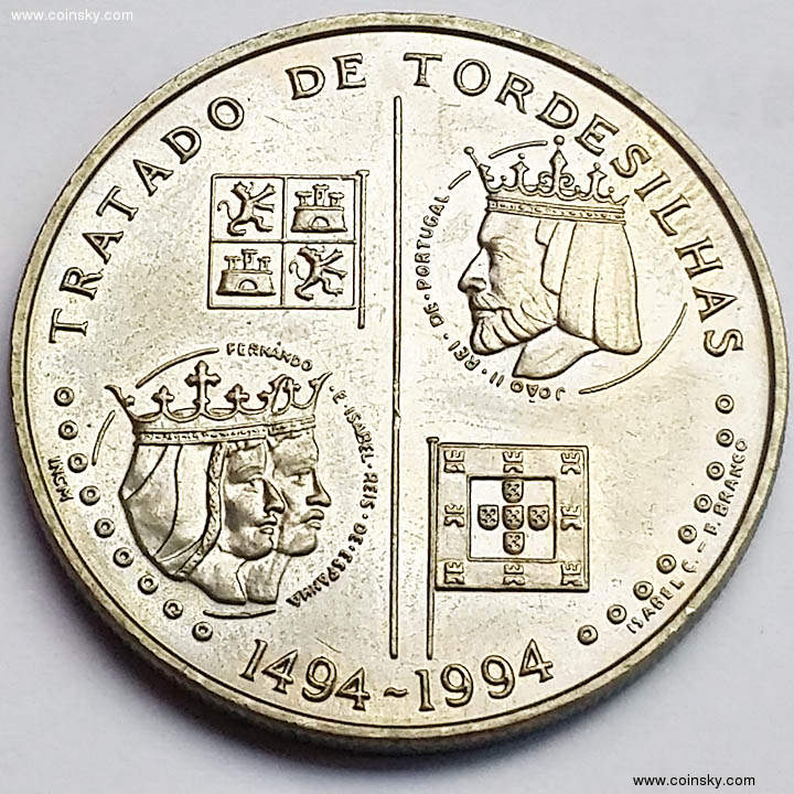柜--查看葡萄牙1994年托尔德西里亚斯条约500