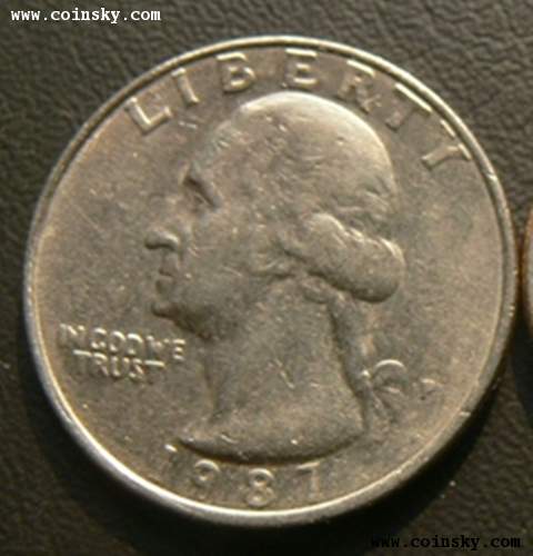 年四分之一美元(即25美分)老硬币详细资料