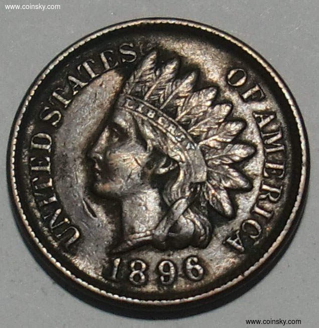 --汇海钱币社--查看美国1896年1分 印第安人 铜