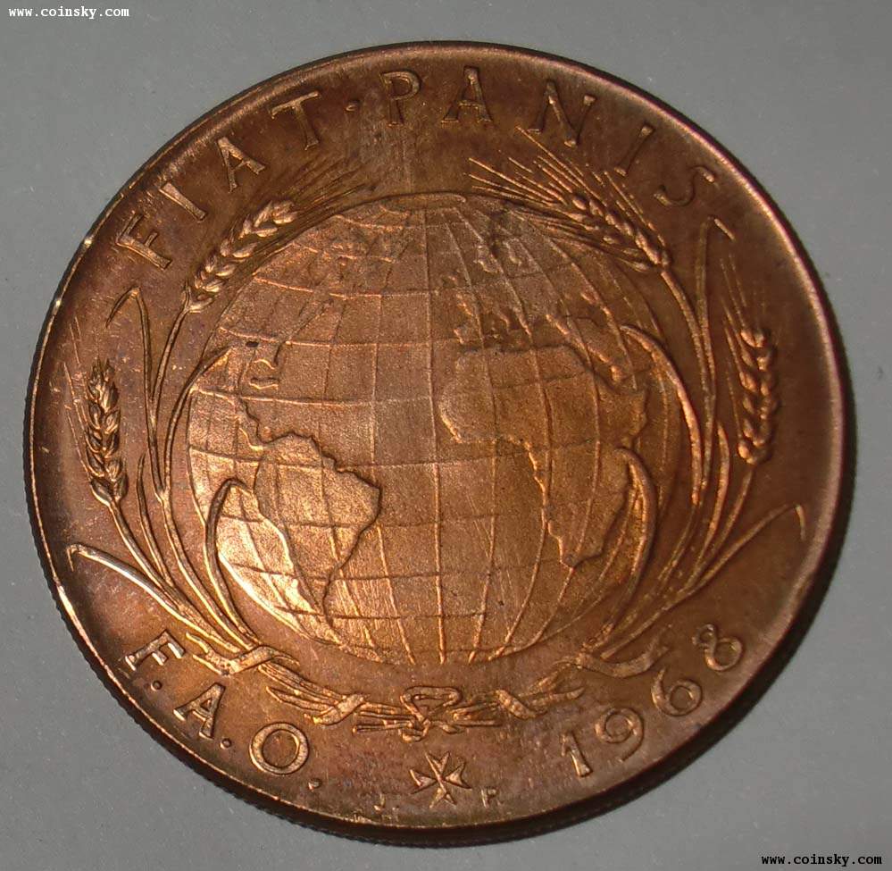 骑士团1968年2T FAO纪念币详细资料