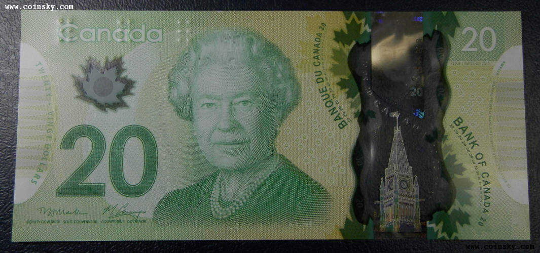 全挺加拿大20元